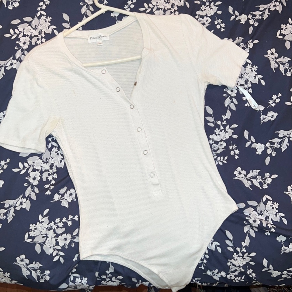 Privacy please white tee shirt body con